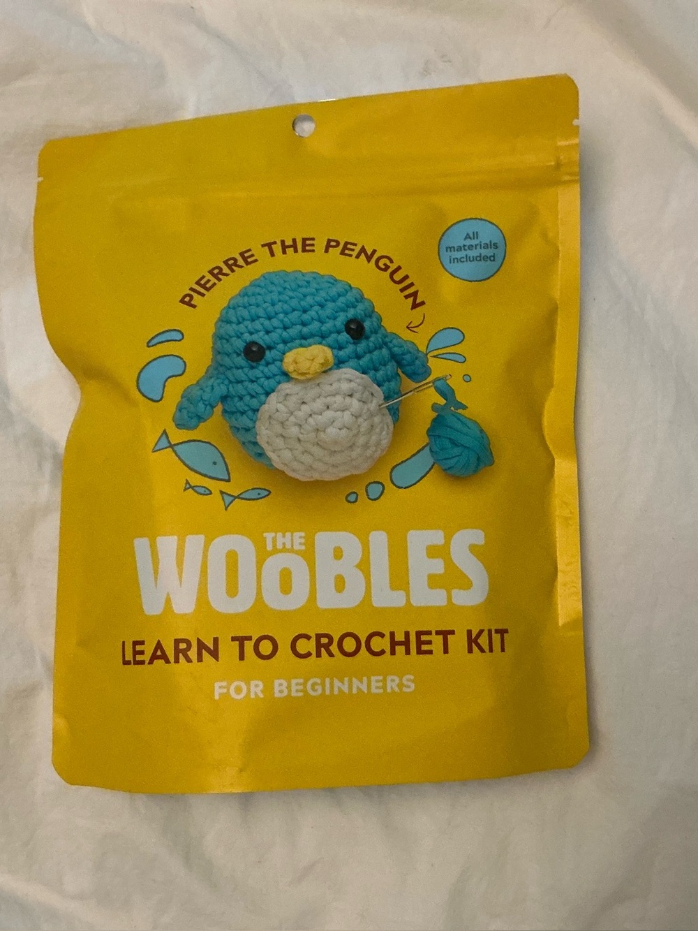 The Woobles Pierre The Penguin Crochet Kit New Sealed